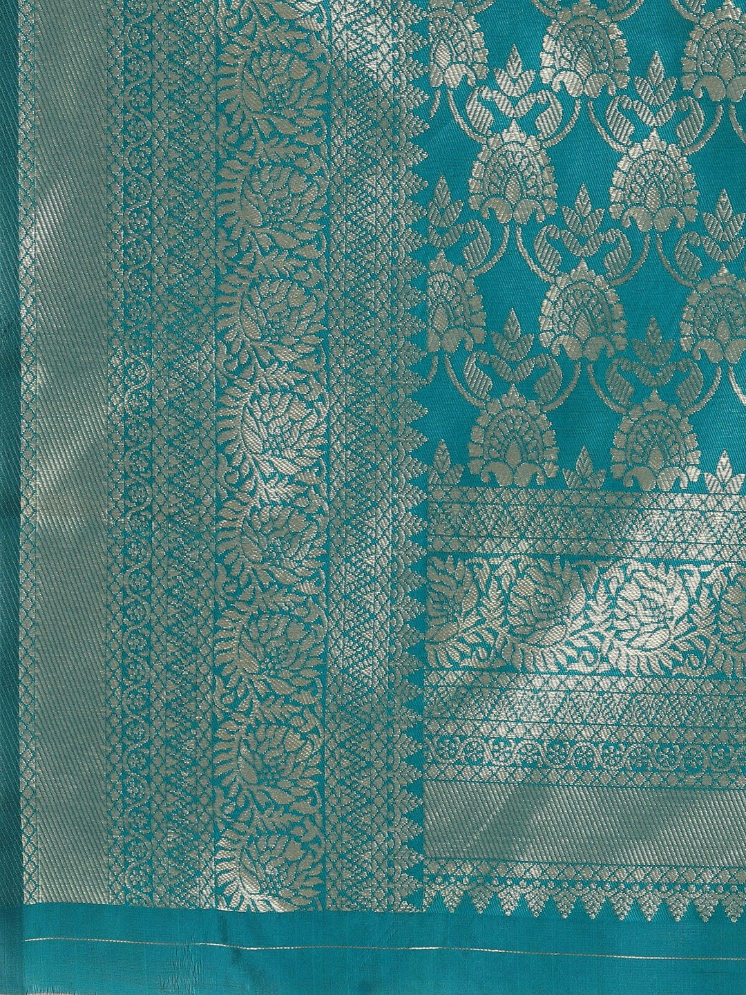 Kalini Ethnic Motif Woven Design Zari Art Silk Banarasi Saree | Swadesiicart