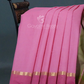 Dual Shades of Baby Pink With Contrast Blouse Pure Mangalgiri Cotton By Gayathri Reddy Designer Studio | Swadesiicart