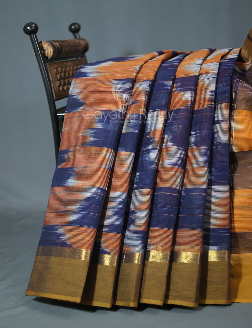 Mangalagiri Ikkat Cotton-Mkc9 By Gayathri Reddy Designer Studio | Swadesiicart