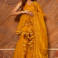 Pomcha Jaipur Murat Mustard Organza Sharara Set | Swadesiicart