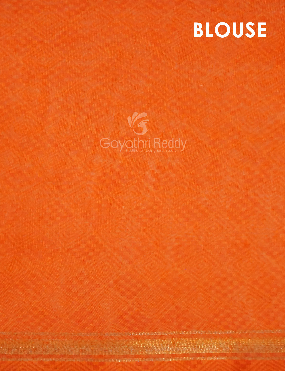 Combo of Off White and Orange Patan Patola Semi Chanderi Saree By Gayathri Reddy Designer Studio | Swadesiicart
