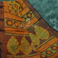 Henna Green And Henna Brown Coloured Geometrical Print Semi Chanderi Saree By Gayathri Reddy Designer Studio | Swadesiicart