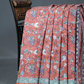 Pastel Chikoo Coloured Combination Printed Cotton Saree By Gayathri Reddy Designer Studio | Swadesiicart