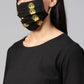 HERE&NOW Women Black Solid Straight Kurta - Swadesiicart