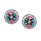 Shoshaa Multicoloured Contemporary Studs Earrings | Swadesiicart
