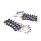 Cardinal Silver-Plated Black Stone Studded Jewellery Set - Swadesiicart