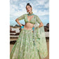 House of Panchhi Lime green Net Multi Sequins with heavy Zarkan embroidery Lehenga choli & Dupatta | Swadesiicart