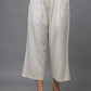 Juniper Women's Natural Solid Wide Leg Palazzo | Swadesiicart