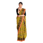 Exclusive Collection 100% Pure Cotton Olive Tant Saree With Hand Weaving Work - Swadesiicart