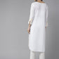 ADA Ethnic Motifs Chikankari Embroidered Cotton Kurta | Swadesiicart