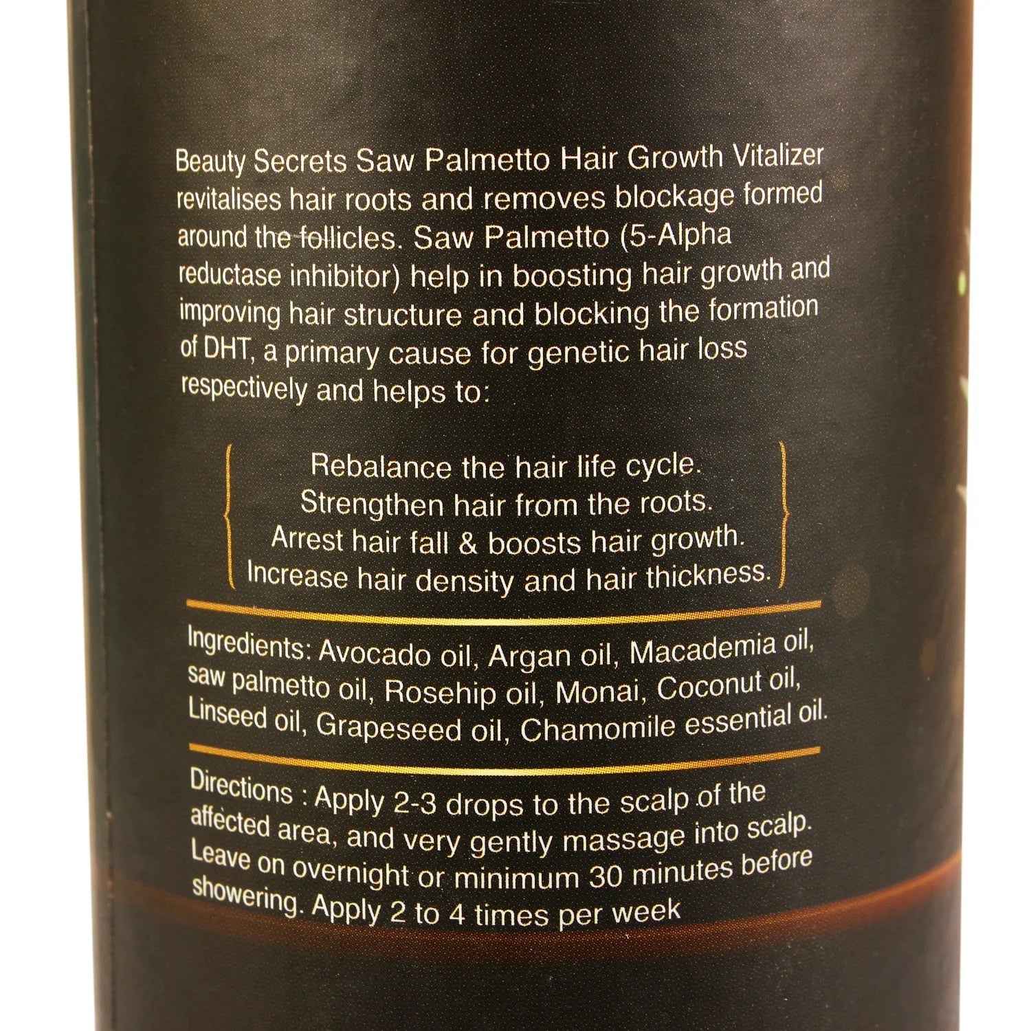 Beauty Secrets Saw Palmetto Hair Growth Serum | Swadesiicart