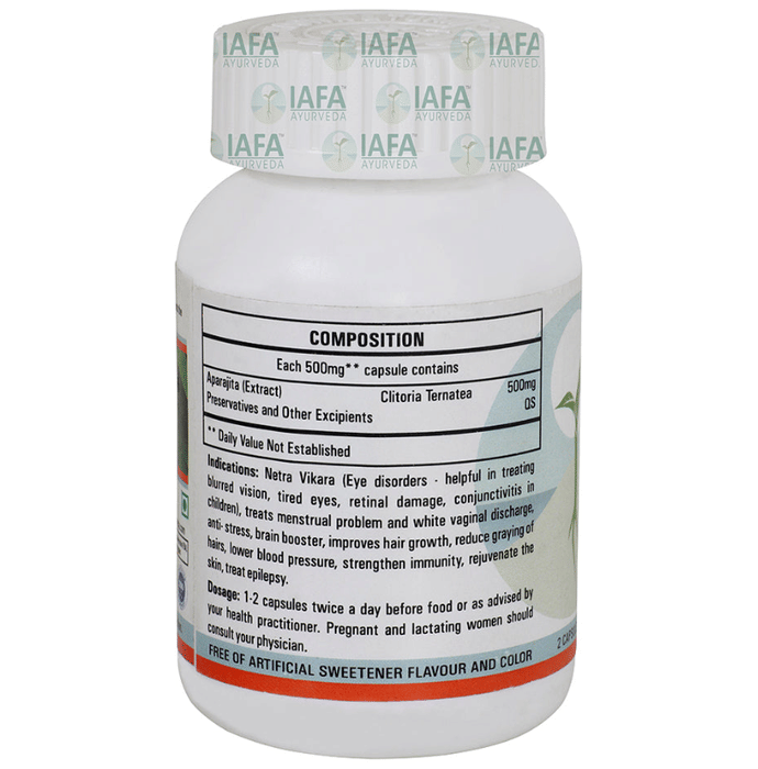 Iafa Ayuveda Aparajita Veg Capsules | Swadesiicart