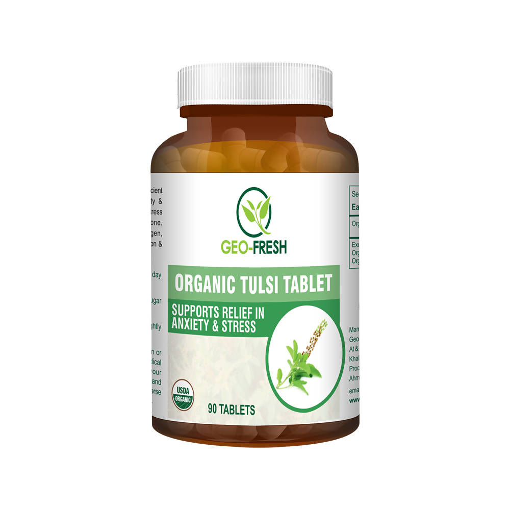 Geo-Fresh Organic Tulsi Tablets | Swadesiicart