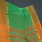 Light Green With Checks Pure Mangalgiri Cotton Saree By Gayathri Reddy Designer Studio | Swadesiicart