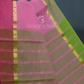 Dual Shades of Baby Pink With Contrast Blouse Pure Mangalgiri Cotton By Gayathri Reddy Designer Studio | Swadesiicart