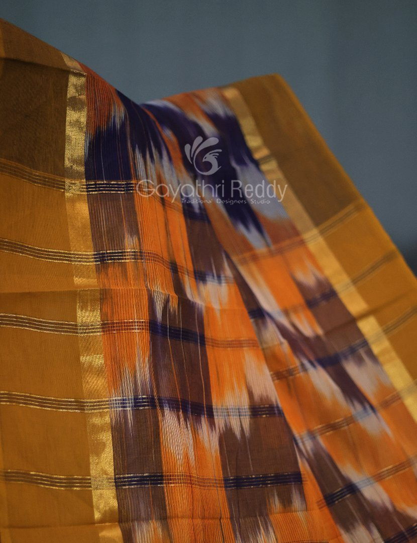 Mangalagiri Ikkat Cotton-Mkc9 By Gayathri Reddy Designer Studio | Swadesiicart
