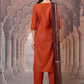 Vishudh Embroidered Regular Thread Work Kurta with Palazzo & Dupatta - Swadesiicart