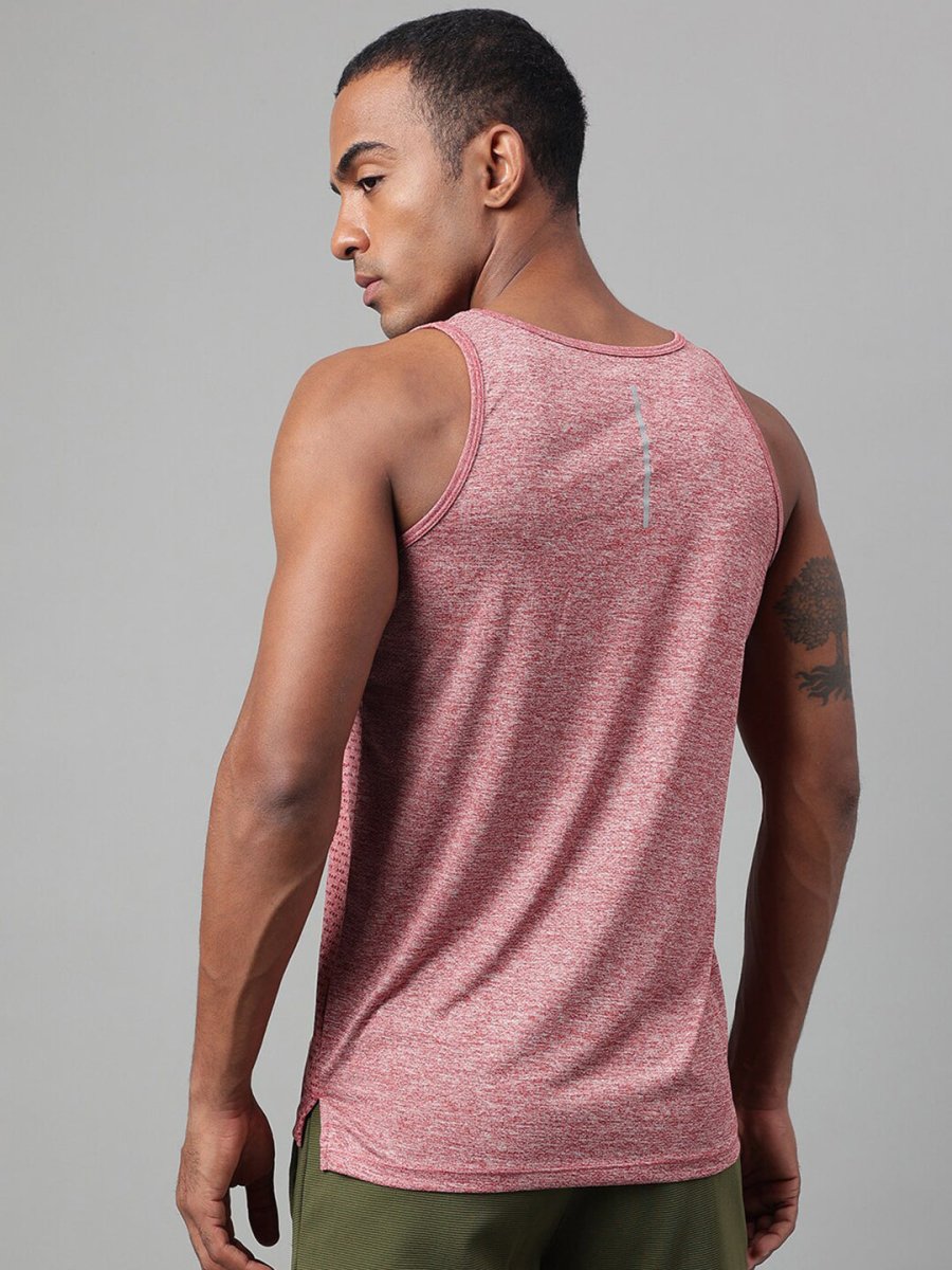Alcis Heather Dry Tech Anti Static Slim Fit Running T-shirt | Swadesiicart