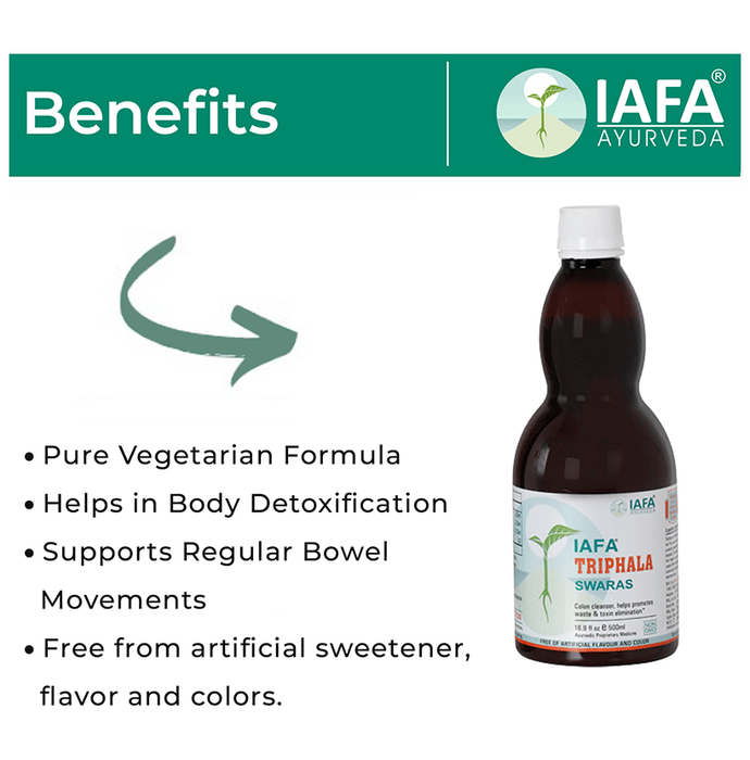 Iafa Ayuveda Triphala Swaras Syrup | Swadesiicart