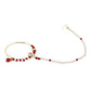 White Red Gold-Polished Kundan-Studded Beaded Nosepin - Ruby Raang | Swadesiicart