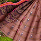 Exclusive Collection 100% Pure Cotton Mauve Tant Saree With Hand Weaving Work - Swadesiicart