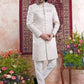 Raivat Ethnic Banarasi Jacquard Embroidery Indo Western Sherwani In Green Colour | Swadesiicart