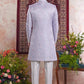 Raivat Ethnic Banarasi Jacquard Embroidery Indo Western Sherwani In Blue Colour | Swadesiicart