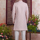 Raivat Ethnic Banarasi Jacquard Embroidery Indo Western Sherwani In Pink Colour | Swadesiicart