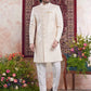Raivat Ethnic Banarasi Jacquard Embroidery Indo Western Sherwani In Yellow Colour | Swadesiicart