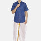 Sethukrishna Men White Solid Readymade Dhoti | Swadesiicart