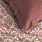 MYTRIDENT Comfort Living Maroon Pure Cotton 120 TC Queen Bedsheet with 2 Pillow Covers - Swadesiicart