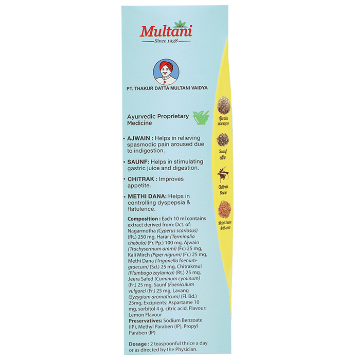 Multani Pachmeena Liquid Digestive No Added Sugar | Swadesiicart
