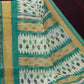 Combo of Off White and Rama Green Patan Patola Semi Chanderi Saree By Gayathri Reddy Designer Studio | Swadesiicart
