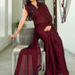 Tikhi Imli Solid Satin Saree | Swadesiicart
