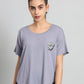 MKH Drop-Shoulder Sleeves Relaxed Fit Dri-FIT T-shirt - Swadesiicart