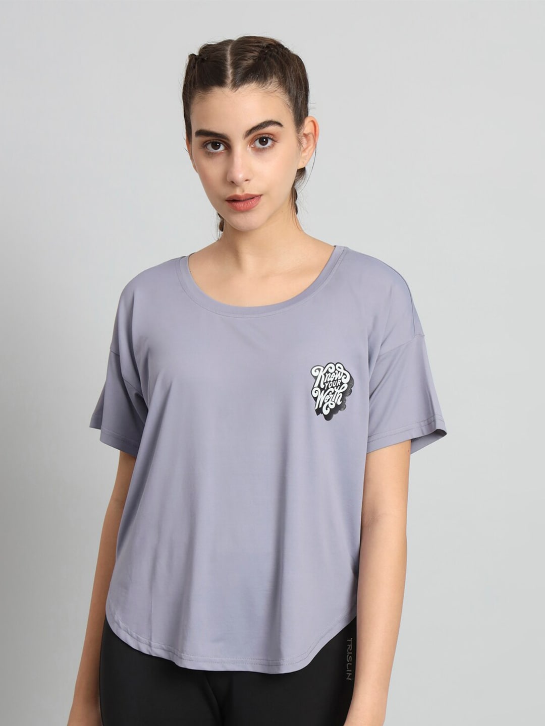 MKH Drop-Shoulder Sleeves Relaxed Fit Dri-FIT T-shirt - Swadesiicart