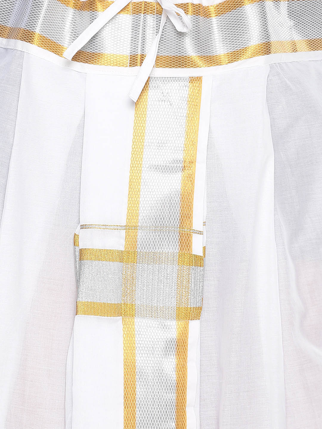 Sethukrishna Men White Solid Pocket Dhoti Pant | Swadesiicart