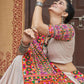 AI Fashion Beige Viscose Rayon Designer Navratri Lehenga Choli Collection