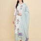Designer Stylish white Cotton Stitched Suit With Dupatta - Tanisha | Swadesiicart