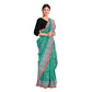 Exclusive Collection 100% Pure Cotton Green Tant Saree With Hand Weaving Work - Swadesiicart