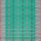 Exclusive Collection 100% Pure Cotton Green Tant Saree With Hand Weaving Work - Swadesiicart