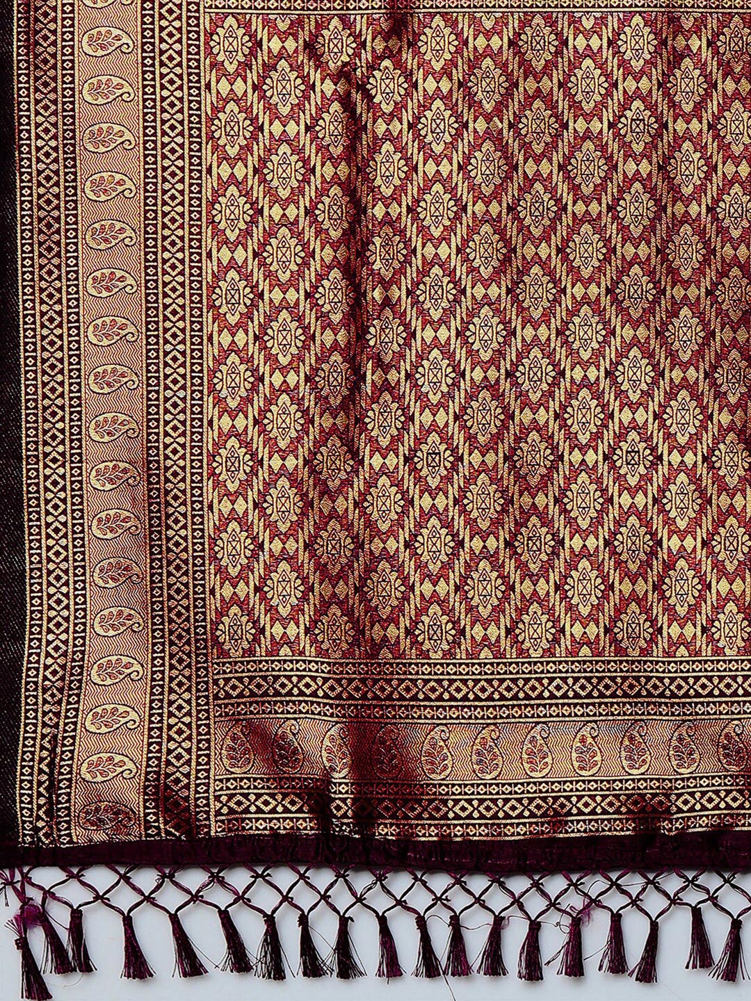 Mitera Woven Design Zari Silk Blend Banarasi Saree | Swadesiicart