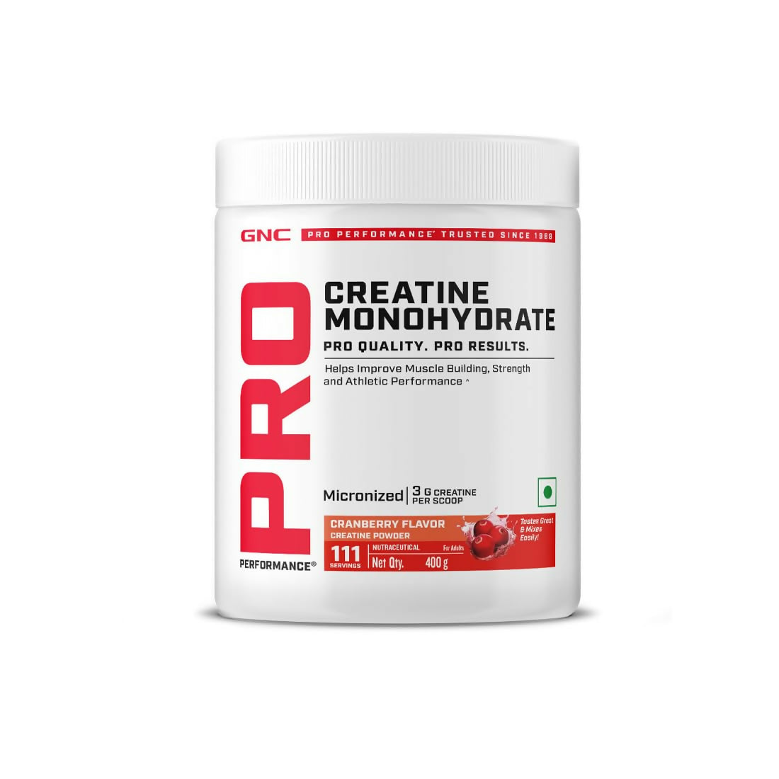 GNC Pro Performance Creatine Monohydrate Cranberry | Swadesiicart