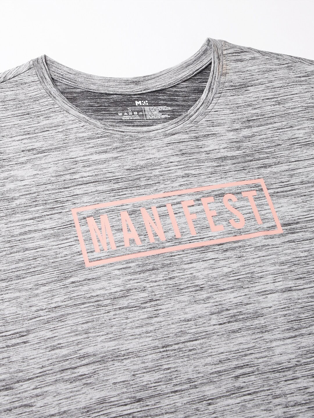 MKH Typography Printed Extended Sleeves Dri-FIT Relaxed Fit Sports T-shirt - Swadesiicart