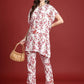 Anouk Women Floral Printed Kaftan Kurta with Trousers - Swadesiicart