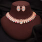 Tehzeeb Creations Rose Gold Baby Multi Necklace With Pair Of Earrings - Swadesiicart