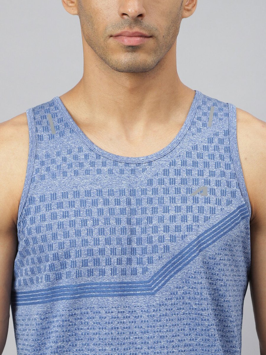 Alcis Men Heather Anti-Static Slim-Fit Swadesiicartnce Running Singlet | Swadesiicart