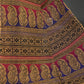 Ink Blue With Light Chikoo Leheriya Georgette Saree By Gayathri Reddy Designer Studio | Swadesiicart