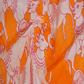 Shades of Orange And Pink With Pichwai Print Munga Cotton Saree By Gayathri Reddy Designer Studio | Swadesiicart