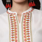 Kalini Women White Embroidered Thread Work Kurta - Swadesiicart